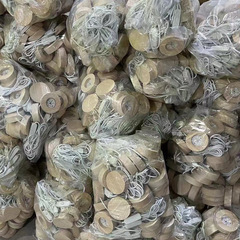 圓形實木發光底座led燈diy插電小夜燈水晶球手工手作擺攤地攤燈座