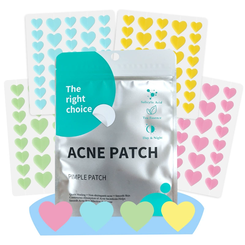 Производитель источника, пластырь от прыщей в форме сердца для поглощения гноя и консилера, красота, гидроколлоидная искусственная кожа, 36 капсул, пластырь от прыщей в форме сердца