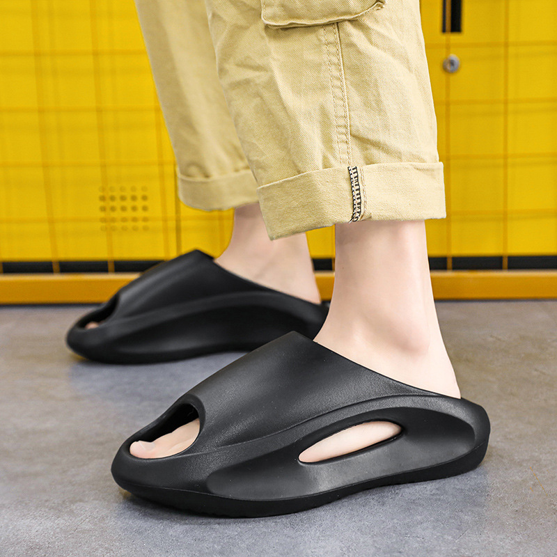 Feeling like stepping on poop, summer trend, live streaming, casual couple, soft sole, integrated sports men's wholesale_voghion.com