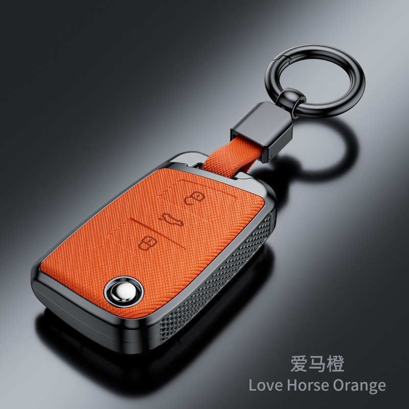 SuitabLe for VoLkswagen Sagitar Tiguan L Lavida Santana Bora Tanyue Passat Cross Pattern FashionabLe Key Cover
