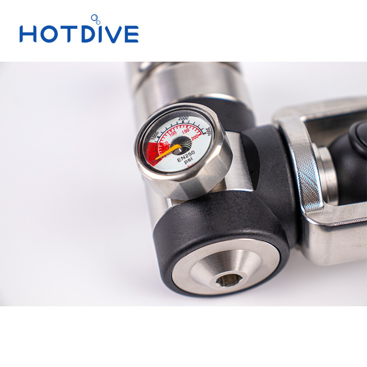 Botella pequeña de buceo HOTDIVE MINI manómetro botella de descompresión MINI manómetro medidor de presión de buceo medidor individual