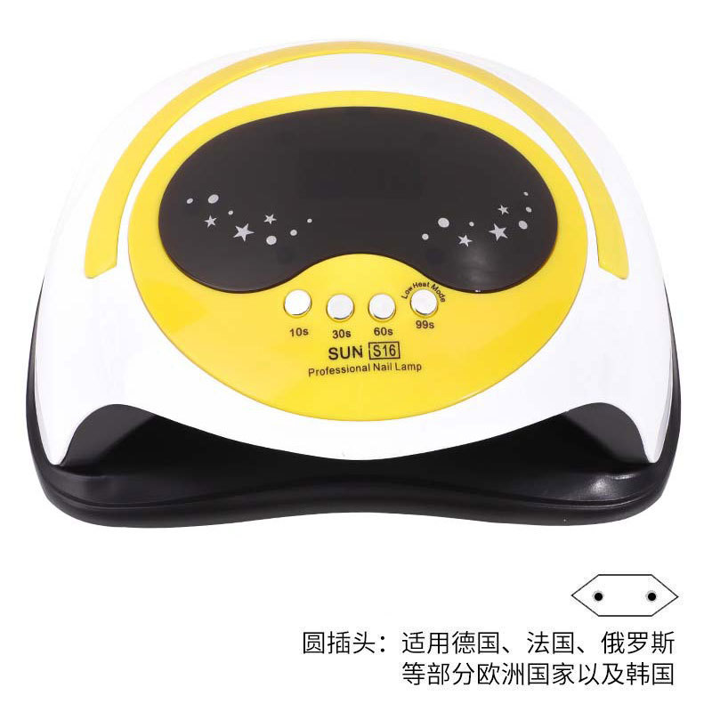 Nueva lámpara de manicura 168w máquina de fototerapia de alta potencia de secado rápido portátil inteligente lámpara de cocción de manicura de inducción transfronteriza