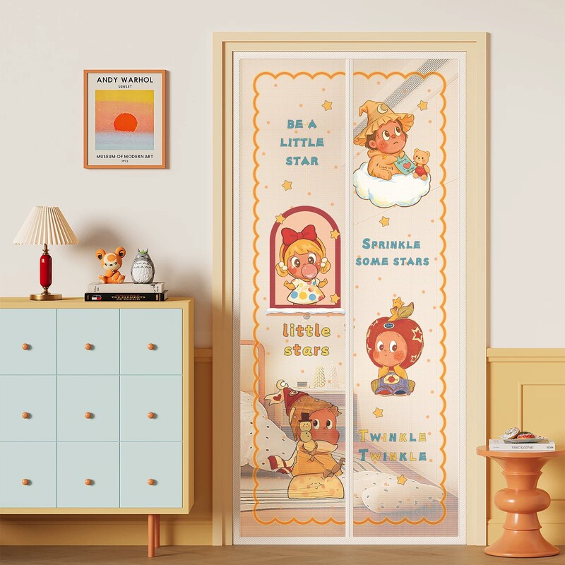 Magnetic Mosquito Net Door Curtain for Home Bedroom, No-Drill Partition Door Curtain, Removable Privacy Mosquito Net for Summer Magnetic Mosquito Net Door Curtain for Home Bedroom, No-Drill Partition Door Curtain, Removable Privacy Mosquito Net for Summer