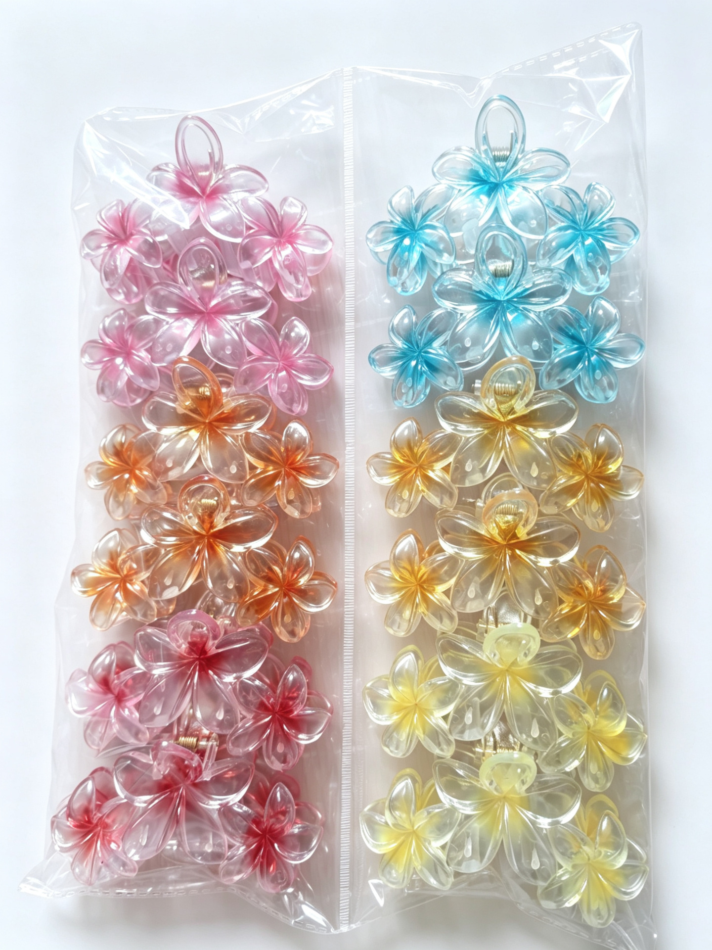 Vacancias de verano transfronterizas huevo flor clip para el cabello de mujeres tarjeta de sensibilidad avanzada 2026 nuevo conjunto de adornos para el cabello de flores laterales image 28