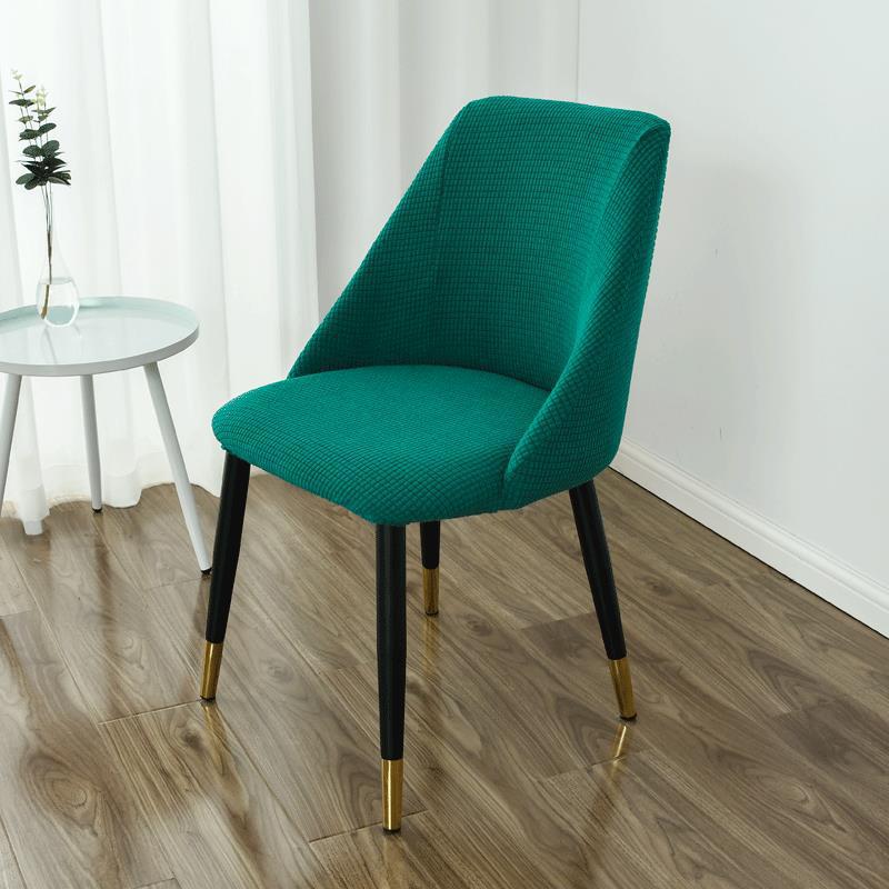 Cubierta de silla de comedor semicircular de grano de maíz simple moderno, respaldo de mesa de comedor para el hogar, funda de silla universal para cuatro estaciones, hogar