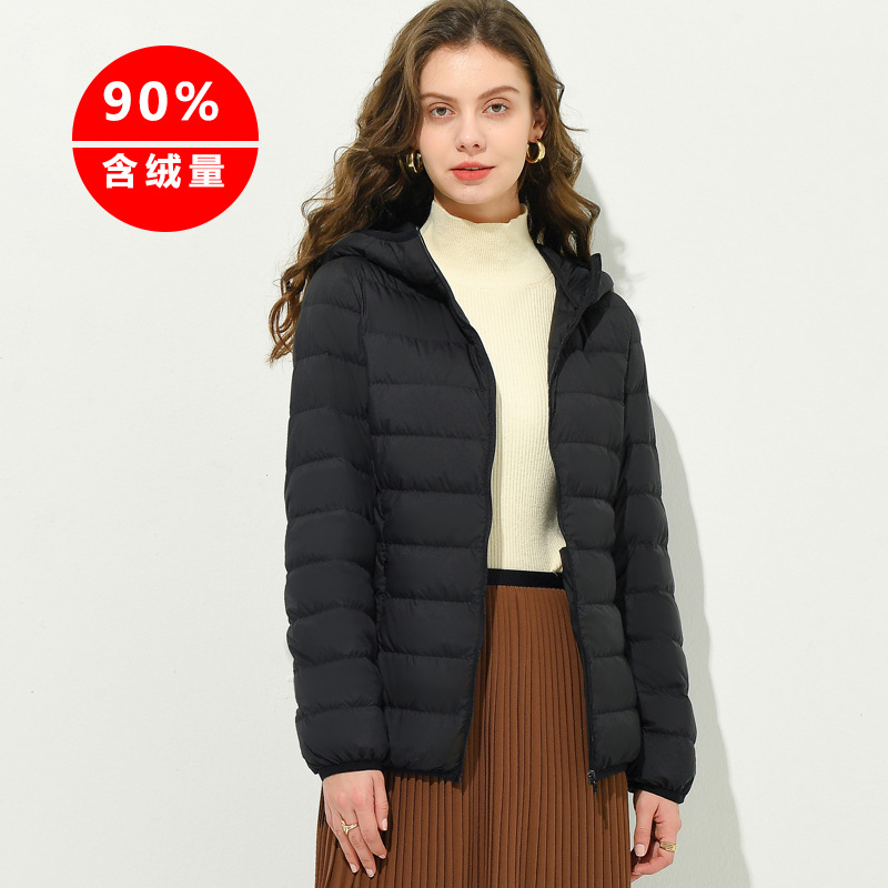 light and thin fashionable winter short down jacket
