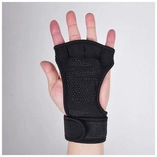 Фитнес-перчатки для тяжёлой атлетики полупальцы с напульсником