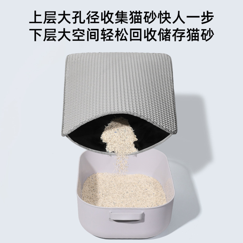 eva双层加厚猫砂垫 过滤防带出可水洗控砂猫厕所垫子源头工厂跨境|undefined