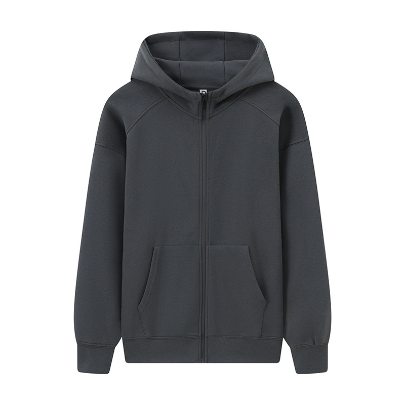 秋冬男士纯色连帽衫外套跨境美式开衫hoodie潮牌重磅拉链卫衣定制|undefined