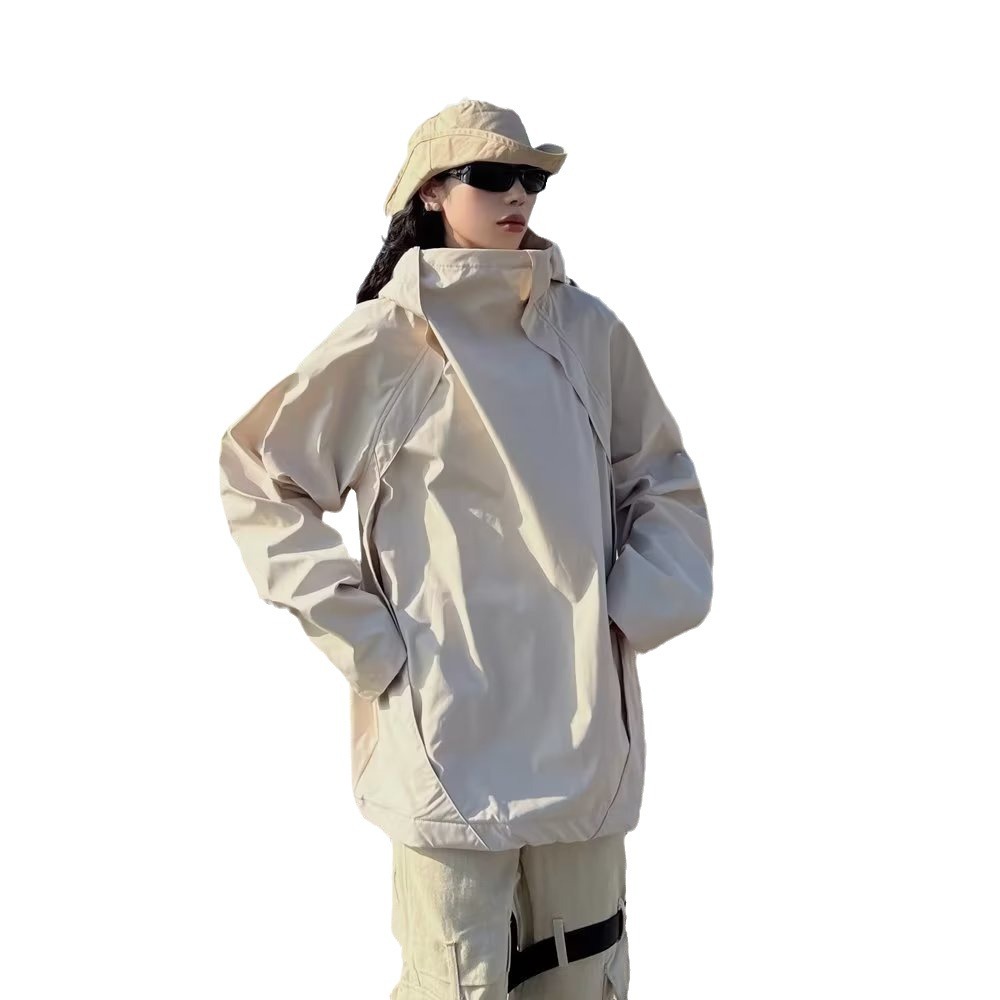 Ins High Street Trend Brand 2024 Primavera y otoño Chaqueta guapa Estilo de Hong Kong para hombres Estilo Harajuku japonés Chaqueta suelta de tendencia coreana