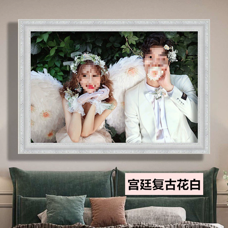 Свадебная фоторамка для настенной фотосъемки, а также стирка в фотостудии, печать портретов всей семьи, спальни, гостиной, увеличивающая фоторамка