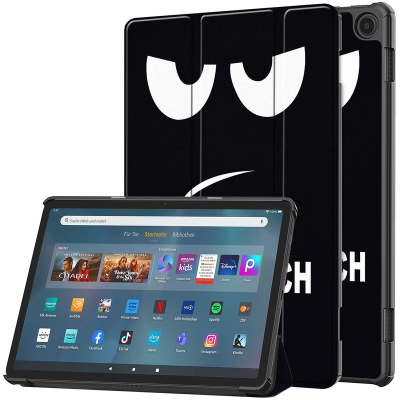 Suitable for Amazon Fire Ma11 Tablet PC Protective Case Tri-Folding Bracket Anti-Drop Protective Case