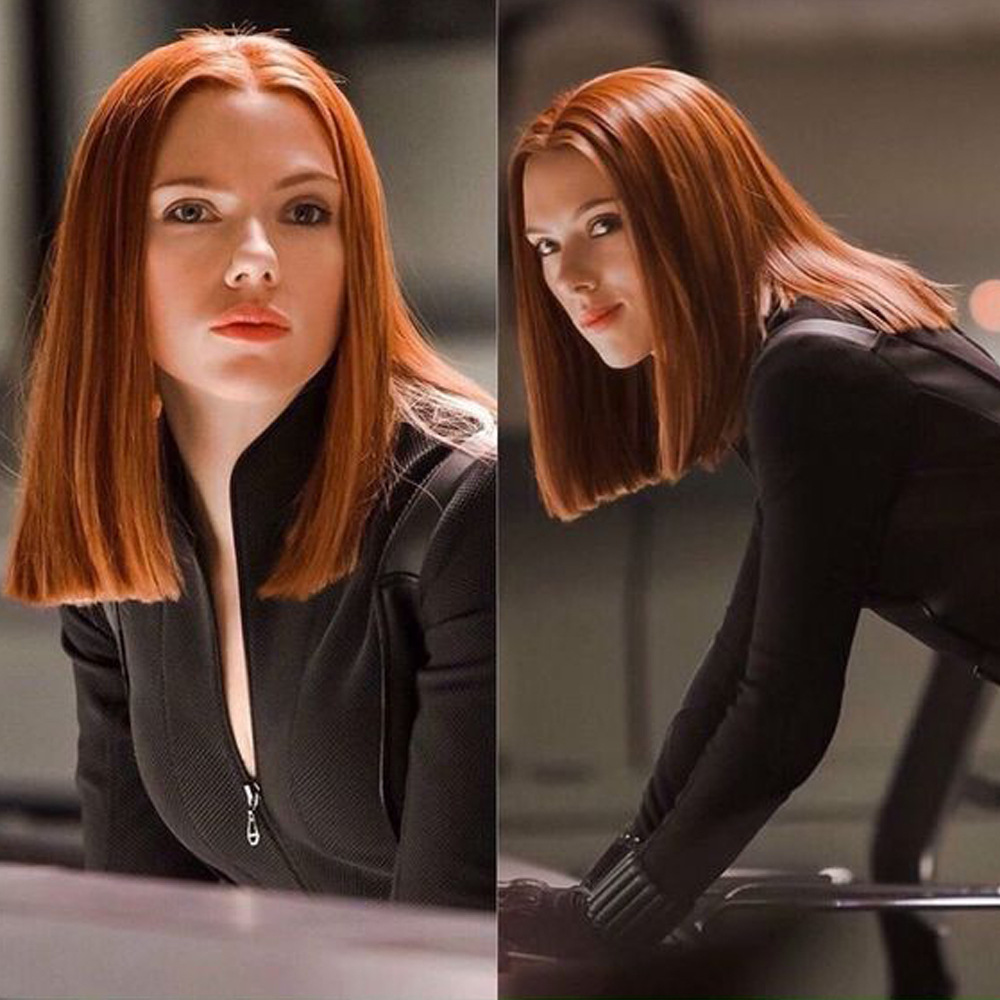 Dy303 bobo short straight hair orange