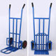 Round tube Tiger car hand push handling truck logistics warehouse two-wheel trolley round tube sub-frame logistics trolley