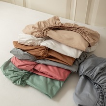纯色全棉床笠纯棉床垫保护套单件单品床上用品床罩套四季用批发