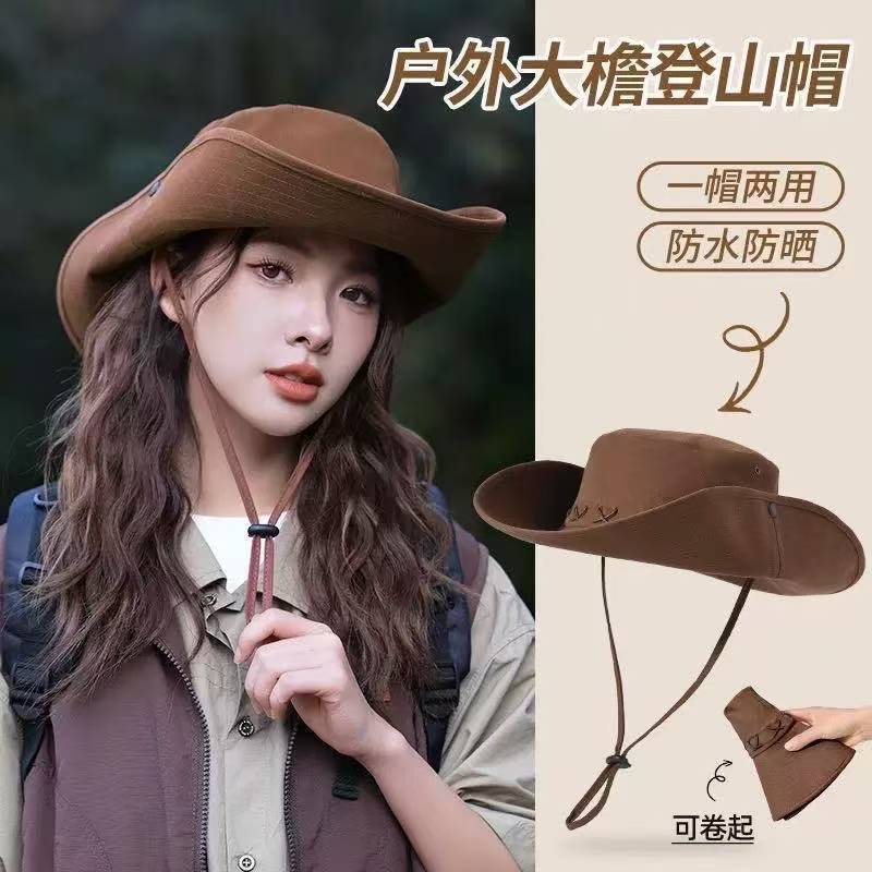 Western Cowboy Hats for Men and Women, Outdoor Hiking and Mountaineering Hats, Summer Grassland Riding Hats, Western Travel Sun Hats, Fisherman Hats Western Cowboy Hats for Men and Women, Outdoor Hiking and Mountaineering Hats, Summer Grassland Riding Hats, Western Travel Sun Hats, Fisherman Hats