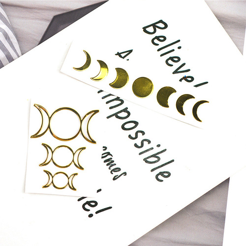 Copper sticker set DIY resin mold accessories nickel copper electroplated phone case gold pendant metal copper label