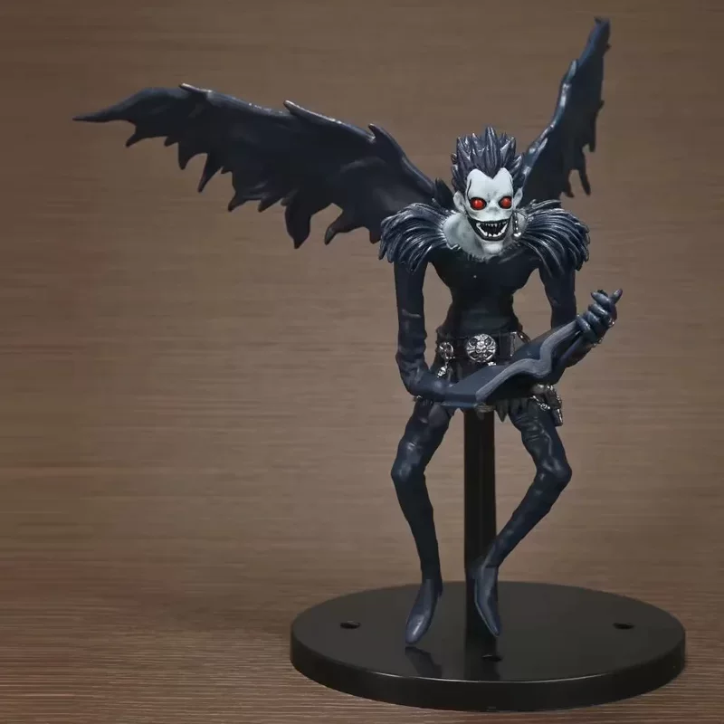Фигурка шинигами «Рюк» (Death Note) 19 см, коллекционная модель с подставкой и реквизитом-блокнотом