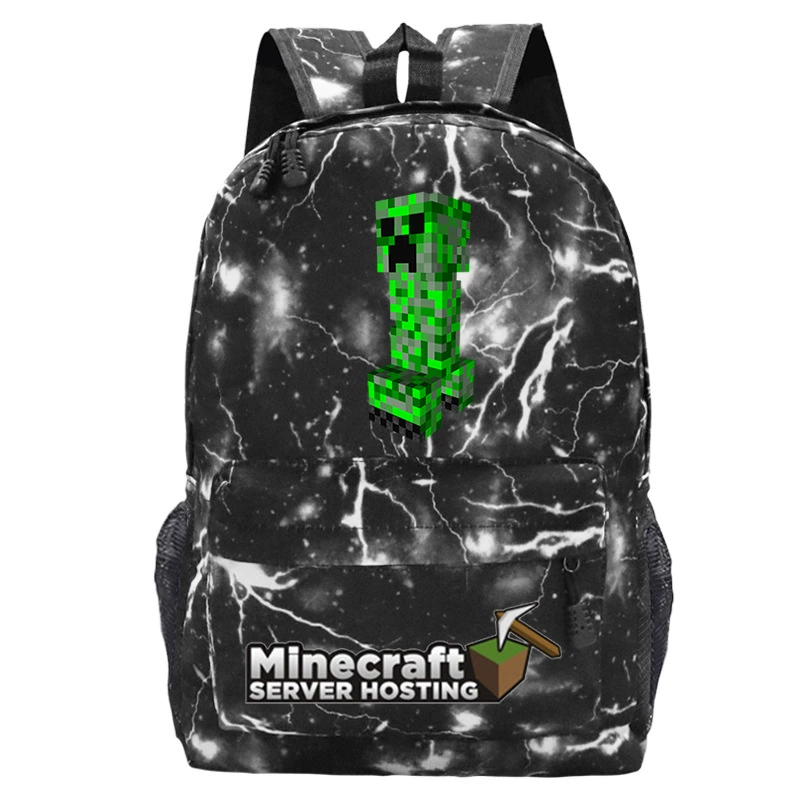 Детский рюкзак-плечевая сумка (Minecraft), принтая школьная сумка, один размер, легкий 0.311 кг