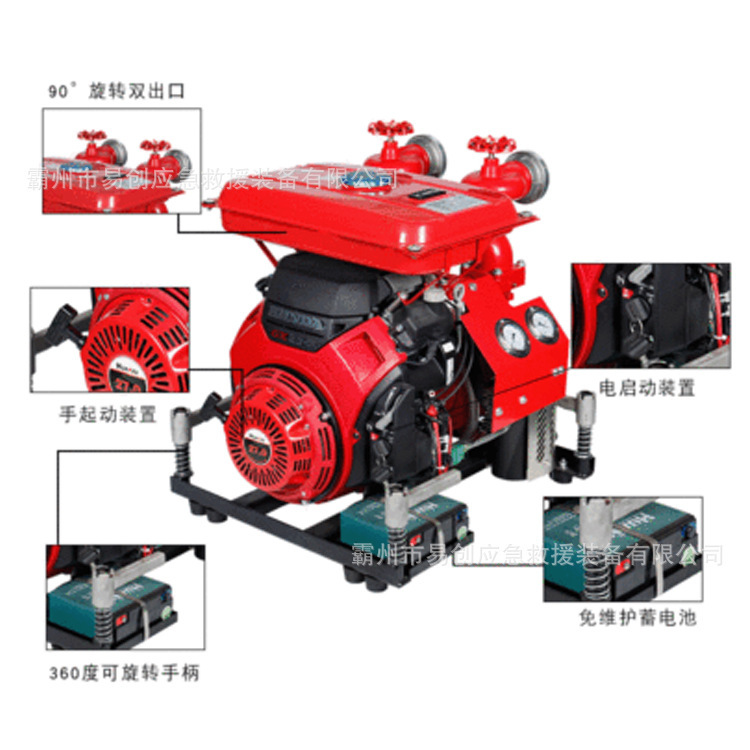 JBQ10/8.6-II手抬式消防泵旋片式真空 泵引水泵森林消防泵