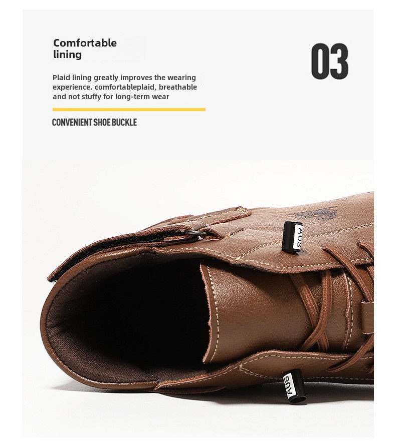 Pārrobežu jauni 2023. gada Octopus vīriešu apavi Pārrobežu sprādzieni Augsti Martin zābaki Pavasara un vasaras vīriešu ikdienas īsie zābaki_voghion.com