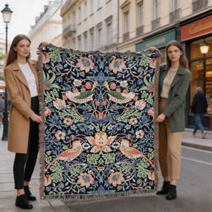 �羳��ʽ�l��Ī��˹���B�첼ɳ�l�|�w��TAPESTRY THROW��ˇ�L��̺
