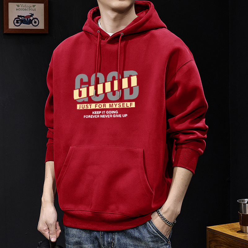 Gran chaqueta con capuz rojo Regular - 3127