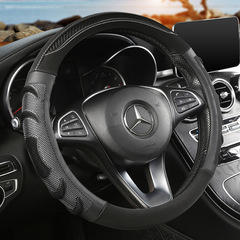 Factory-made Car Accessory Steering Wheel Cover Silicone Carbon Fiber All-season Multi-color Non-slip Grip Cover