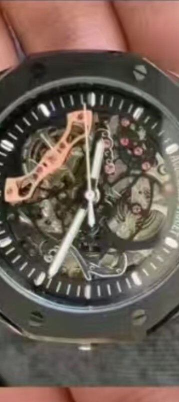 Ap Royal Oak Series Fully Automatic Mechanical Watch Men's Hollow Waterproof Luminous New High-Grade Men's Watch