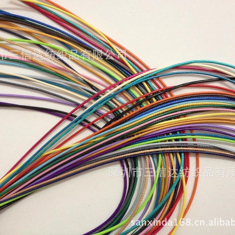 新款diy编织棉绳吊牌装饰线韩国蜡线复古饰品挂绳包装棉蜡绳