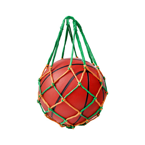 Basketball net bag nylon ball holder storage bag, hand-held children's student ball bag, portable hand-held basketball net bag