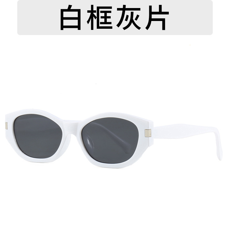 2025 nuevo espejo de cacao gafas de sol de montura estrecha sombra retro pequeño libro rojo neto rojo mismo estilo gafas de sol mujer tendencia chica caliente