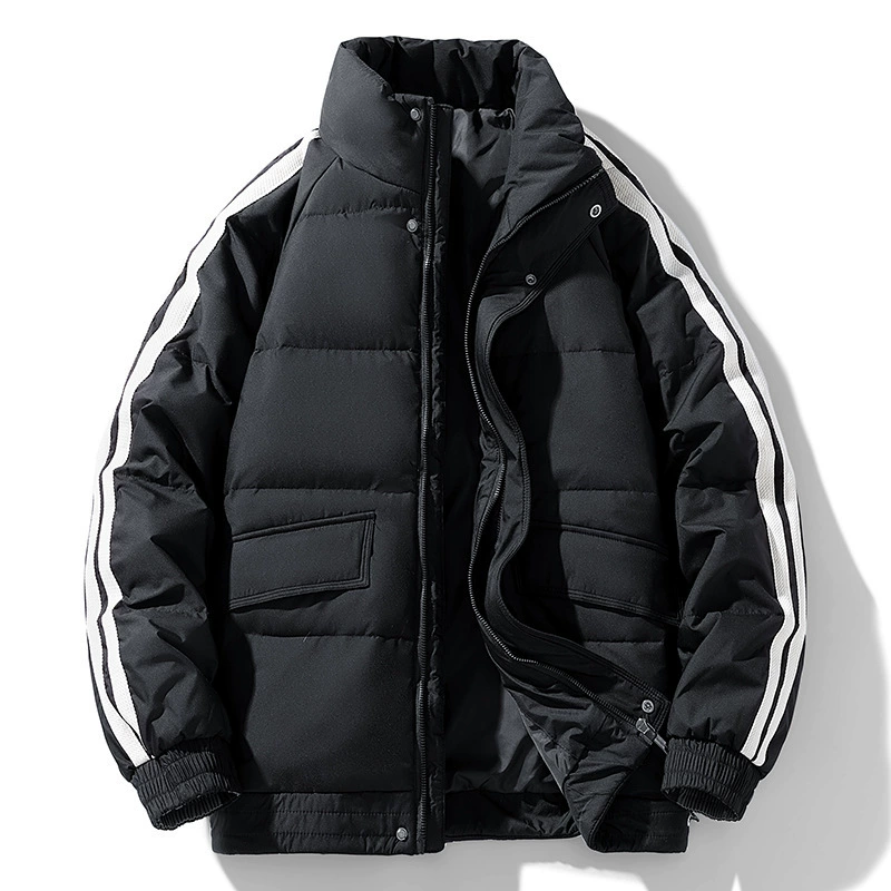 Зимний мужской пуховик на 90% белом утином пуху, утолщенное теплое пальто с воротником, мужской пуховик на 90, мужской
