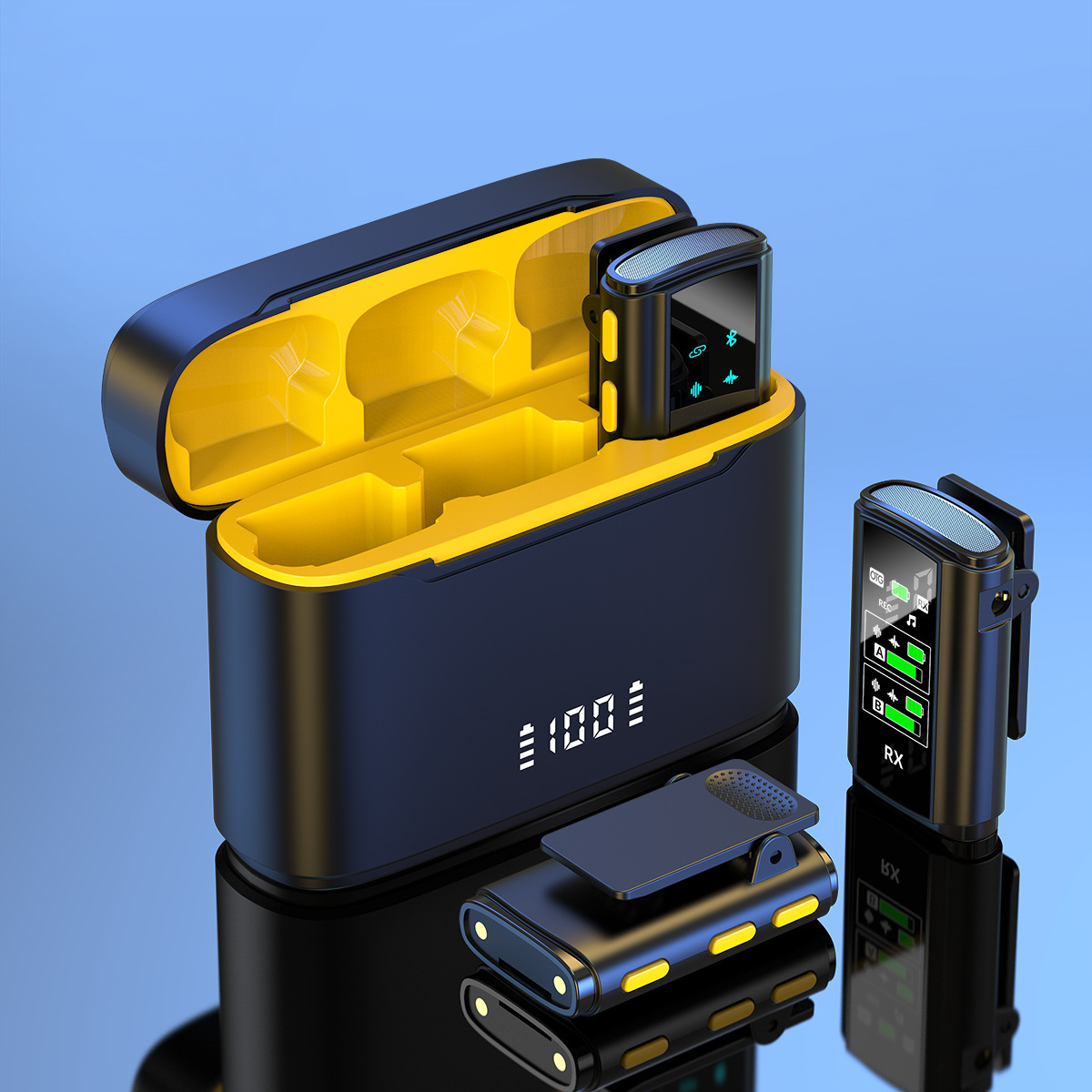 2024 Full Interface Wireless Lavalier Microphone for Live Streaming Outdoor E-commerce Short Videos