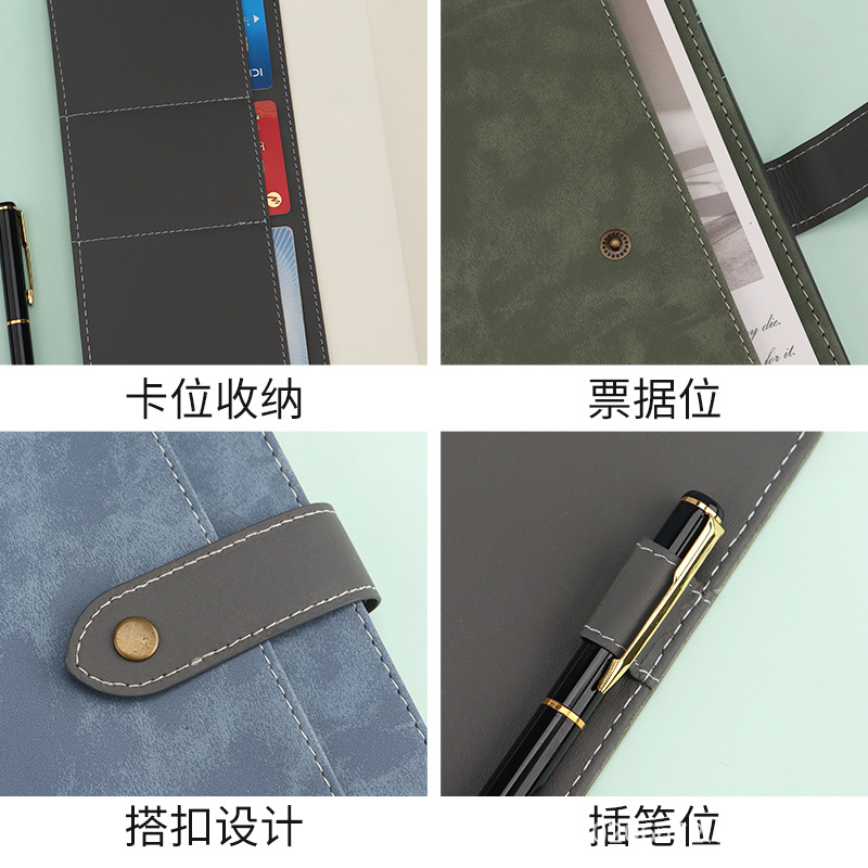 A5 cuaderno simple trabajo de oficina de negocios diario de la conferencia registro de la reunión anual de la empresa regalo se puede imprimir logotipo