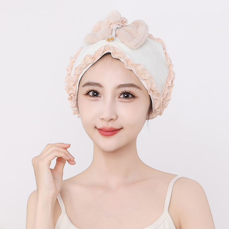 2025 nuevo sombrero de cabello seco sombrero de baño mariposa mujer súper absorción de agua secado rápido engrosado lindo toalla de cabello seco toalla de cabello largo