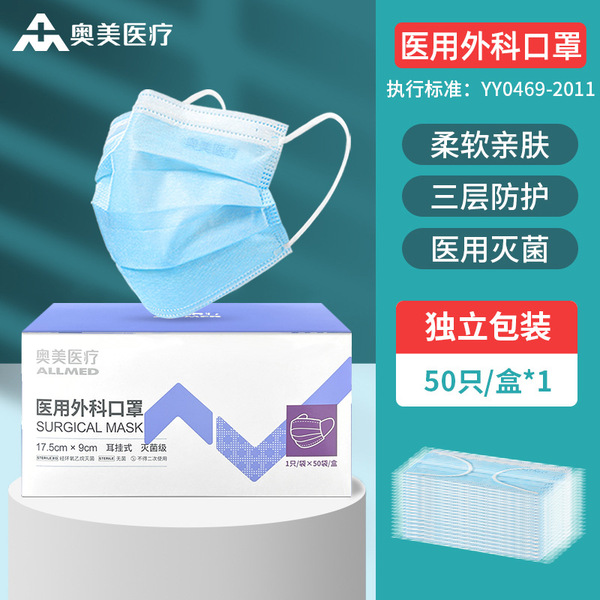 Disposable breathable thin medical mask