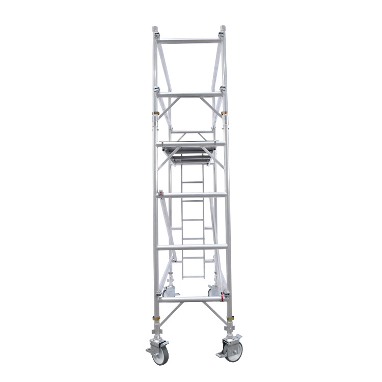 广州铝合金脚手架厂家装修登高架单宽直爬梯铝合金脚手架出租销售