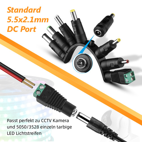 European standard 12v2a power adapter LED light strip router power supply monitoring switching power supply makeup mirror charger