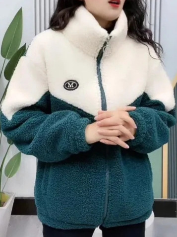 겨울 따뜻한 여성 코트 캐주얼 코튼 패딩 기모 두꺼운 스탠드 칼라 지퍼 가을과 겨울 고급 여성 코트웨어