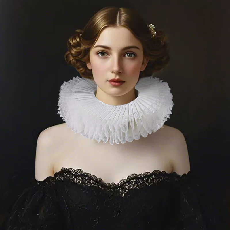 handmade Elizabeth литературный Лыфи воротник кружево сшитый обманный воротник высококлассные реквизит для оперных представлений