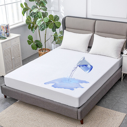 Amazon eBay Cotton Towel Fabric Solid Color Waterproof Bed Sheet Diaper Bed Cover Dustproof Mattress Cover Wholesale