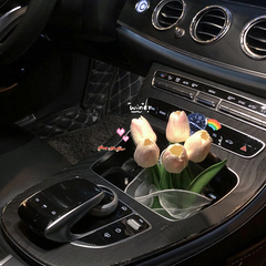 車載鬱金香花束ins風汽車中控台擺件網紅車內裝飾品仿真小眾禮榕