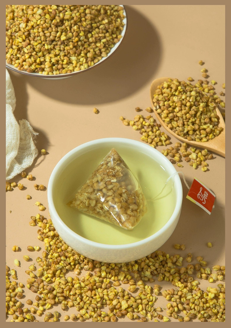 Yellow Tartary Buckwheat Tea Huang Kuqiao 100 Triangle Tea Bags 500g Sugar Free Cold Brewed Daily Wellness Drink specifications