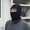 Street winter knitted hat, fleece keep warm woolen cap, increased thickness