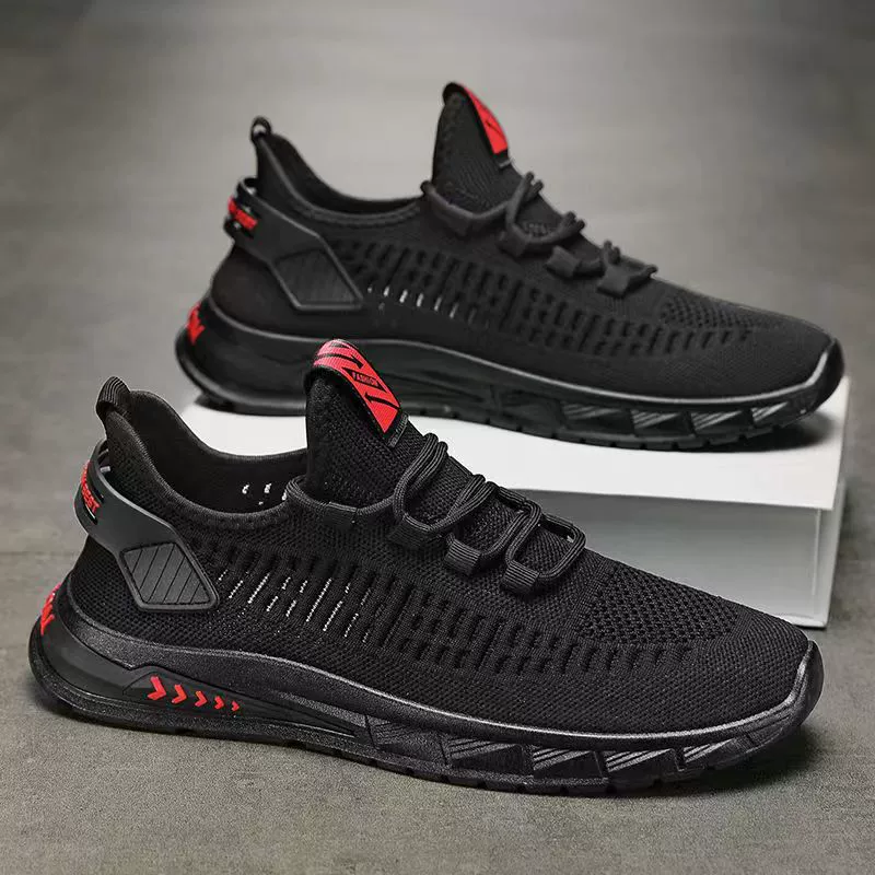 Летняя мужская обувь с сеткой полые и дышащие мужские повседневные кроссовки эластические с одним педалем