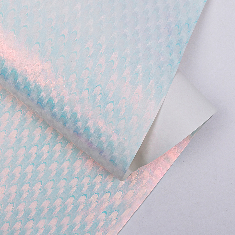 Papel de regalo de color azul de cebollas doradas transfronterizas regalo de cumpleaños del día de San Valentín de alto nivel de papel de embalaje de caja de regalo
