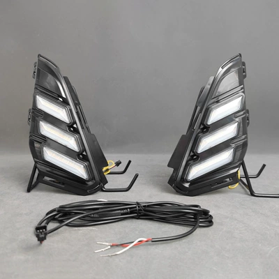 Suitable for Gmc 2018-2020 Terrain Special Modified Led Daytime Running Lights Front Fog Lights Daytime Running Lights (Gündüz işıqları) - mustang-led-three-color-streamer-daytime-running-lights-for-one-price