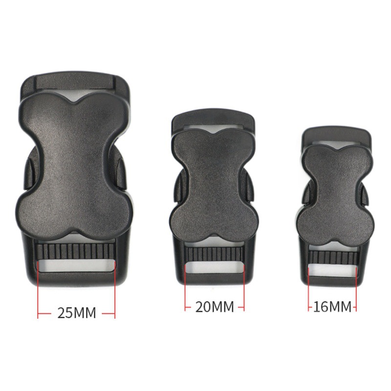 Manufacturer in stock pet buckle pet dog bone buckle traction rope collar vest plastic adjustable buckle
