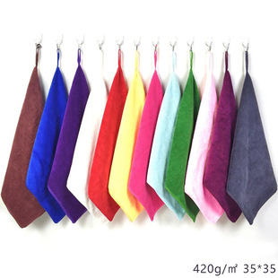420g thickened microfiber fabric 35*35 square household dining cloth car towel